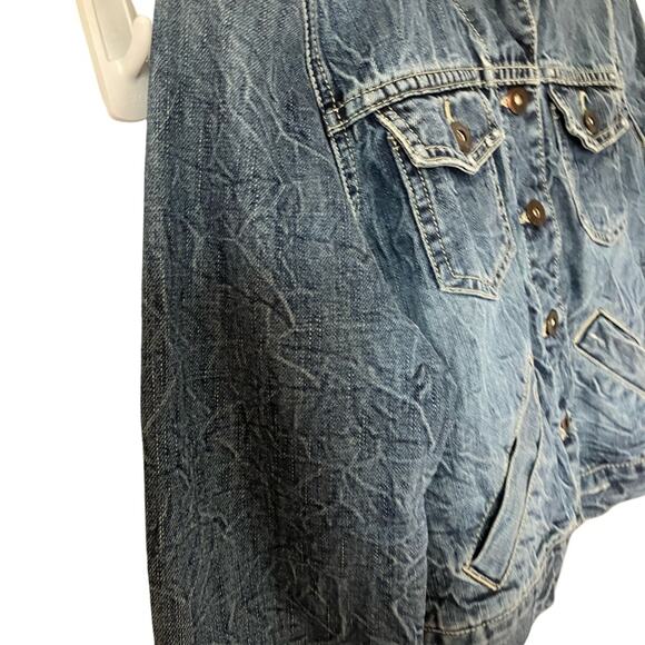 American Eagle Outfitters Blue Jean Jacket M - Picture 7 of 7